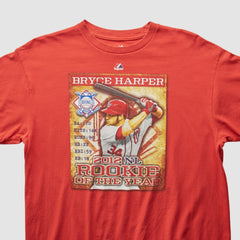 Bryce Harper Majestic 2012 T-shirt - Red - Vintage T-shirts