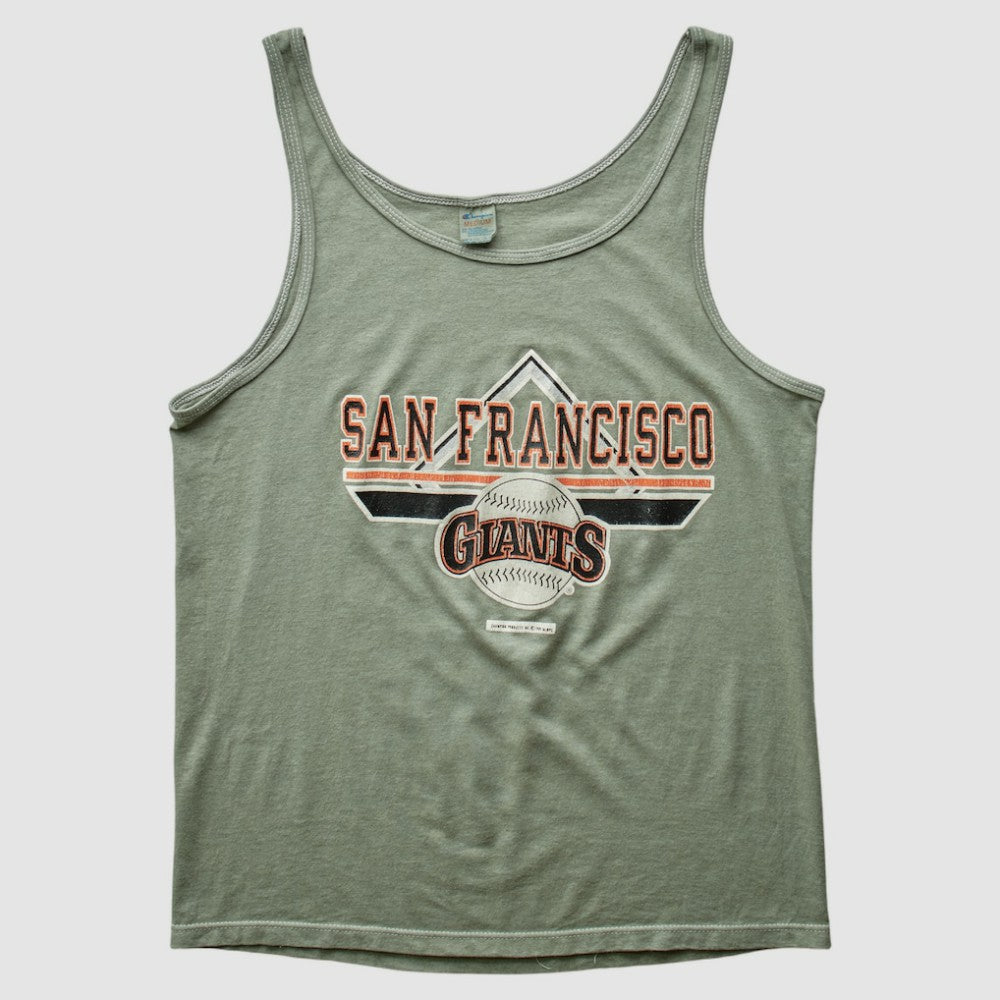 San Francisco Giants Champion 90s Tank - Olive - Vintage Tanks