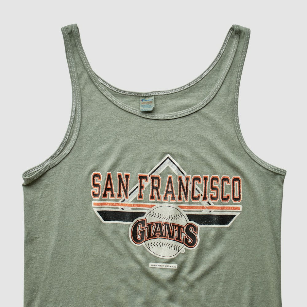 San Francisco Giants Champion 90s Tank - Olive - Vintage Tanks