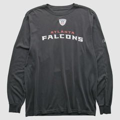 Atlanta Falcons Reebok 2000s Long Sleeve T-shirt - Charcoal T-shirts