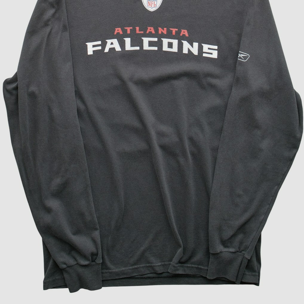 Atlanta Falcons Reebok 2000s Long Sleeve T-shirt - Charcoal T-shirts
