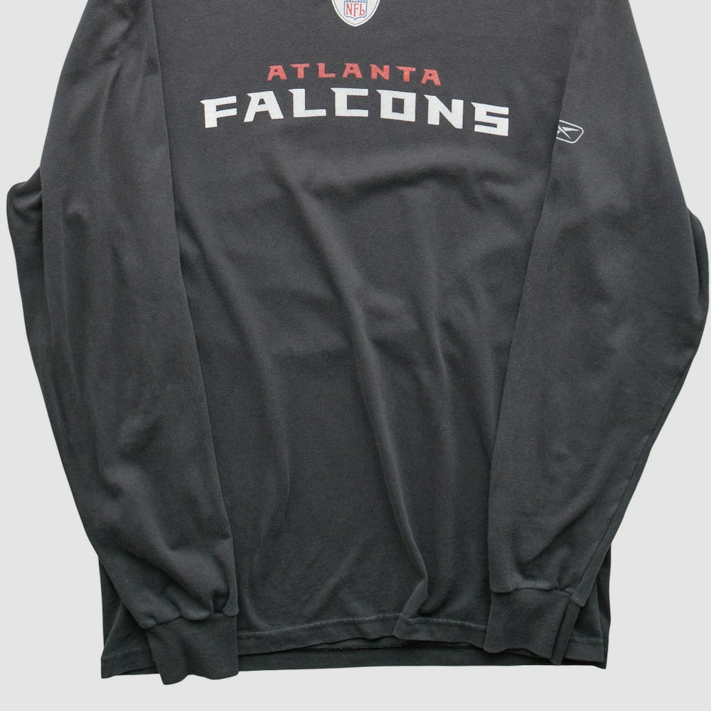 Atlanta Falcons Reebok 2000s Long Sleeve T-shirt - Charcoal T-shirts