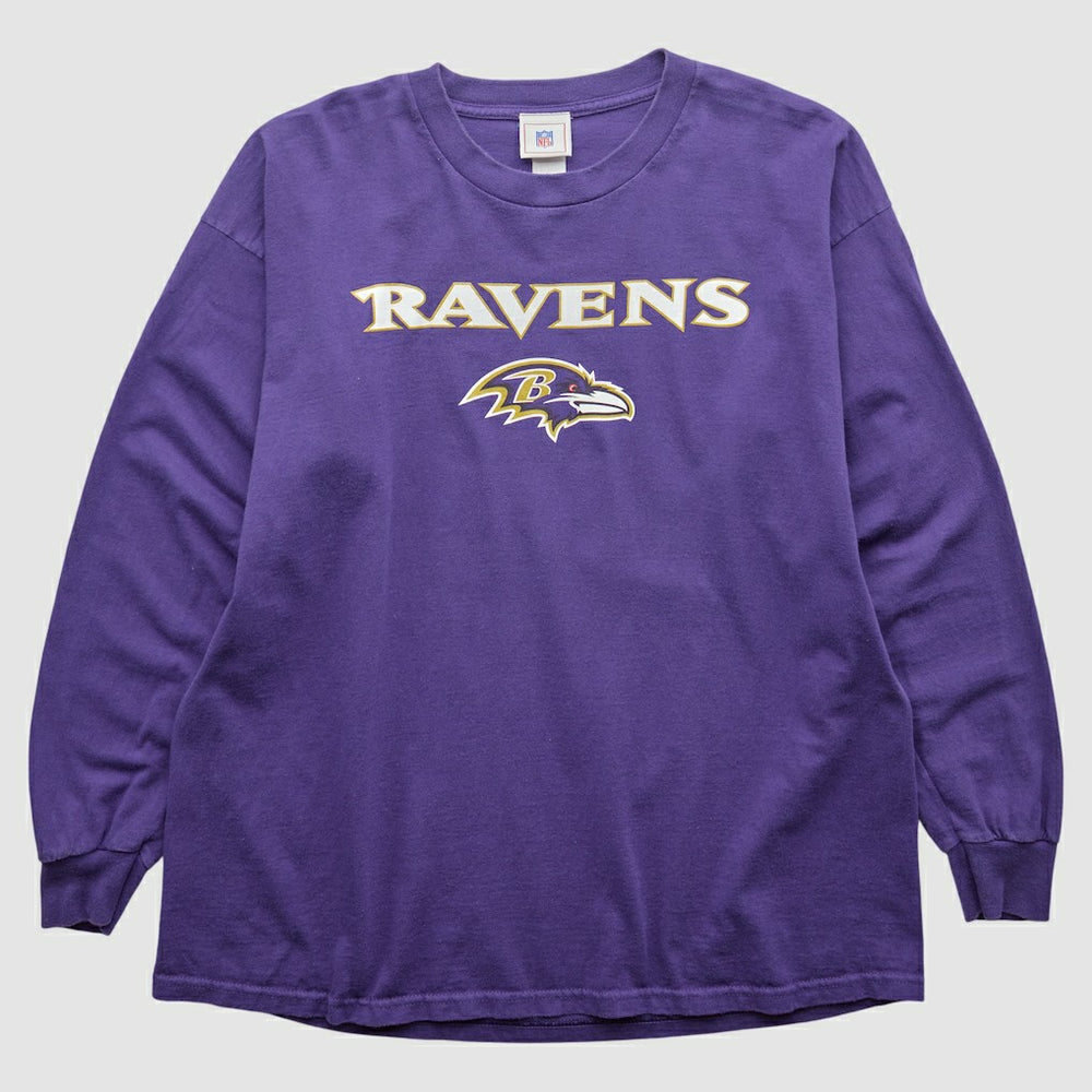 Baltimore Ravens NFL 2000s Long Sleeve T-shirt - Purple T-shirts