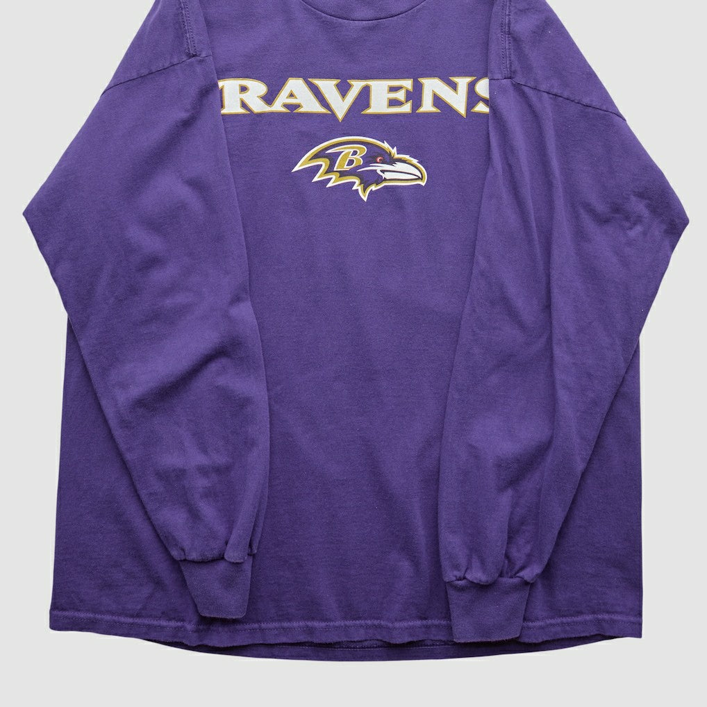 Baltimore Ravens NFL 2000s Long Sleeve T-shirt - Purple T-shirts