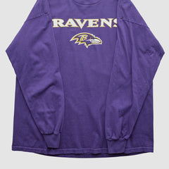 Baltimore Ravens NFL 2000s Long Sleeve T-shirt - Purple T-shirts