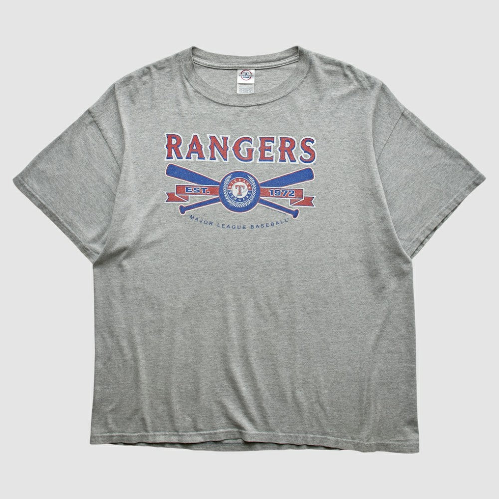Texas Rangers Delta 2000s T-shirt - Heather Gray - Vintage T-shirts