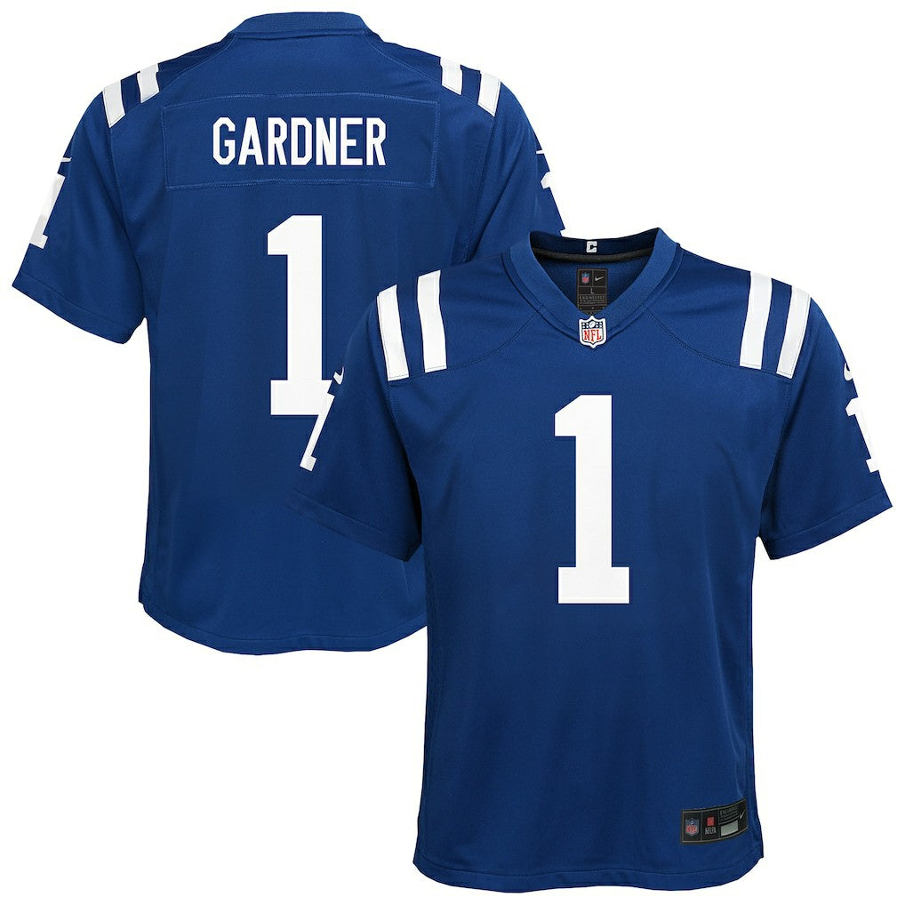 Ahmad Sauce Gardner Indianapolis Colts Youth Home Game Jersey - Blue Jerseys