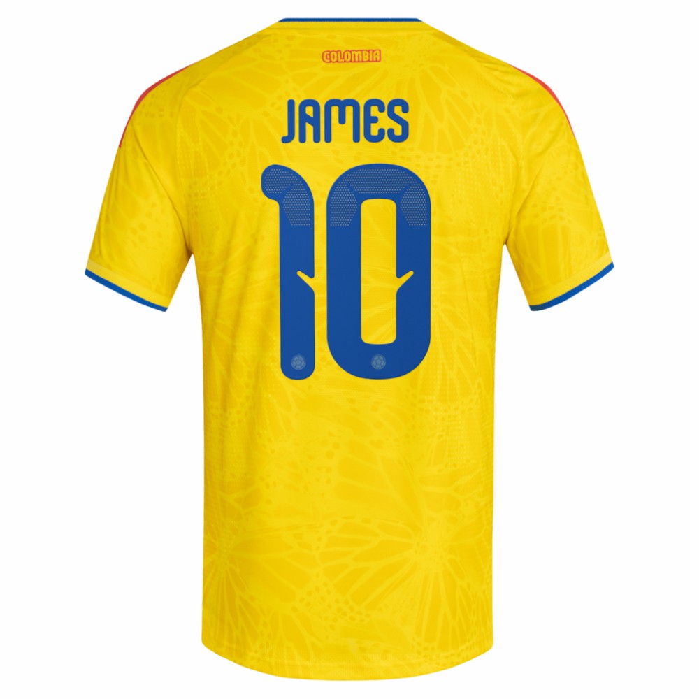 James Rodriguez Colombia National Team 2026 Home Jersey Yellow - Adidas