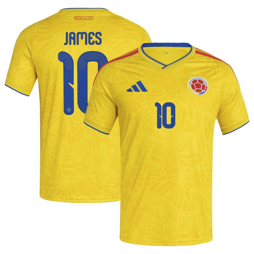 James Rodriguez Colombia National Team 2026 Home Replica Jersey Yellow - Adidas for sale