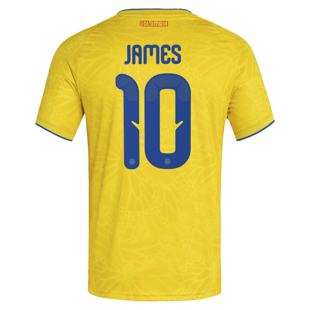 James Rodriguez Colombia National Team 2026 Home Replica Jersey Yellow - Adidas for sale
