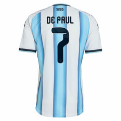 Rodrigo De Paul Argentina National Team 2026 Home Jersey White - Adidas outlet