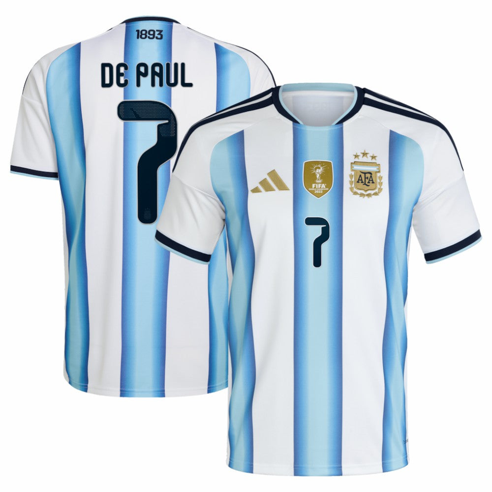 Rodrigo De Paul Argentina National Team 2026 Home Replica Jersey White - Adidas discount