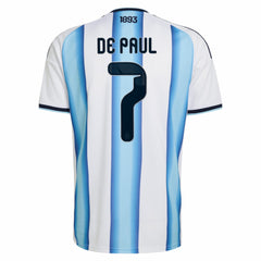 Rodrigo De Paul Argentina National Team 2026 Home Replica Jersey White - Adidas discount