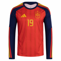 Lamine Yamal Spain National Team 2026 Home Replica Long Sleeve Jersey Red - Adidas sale