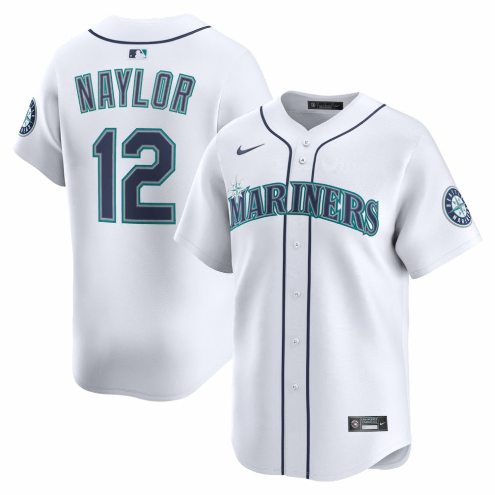 Josh Naylor Seattle Mariners Nike Home Limited Jersey - White Jerseys