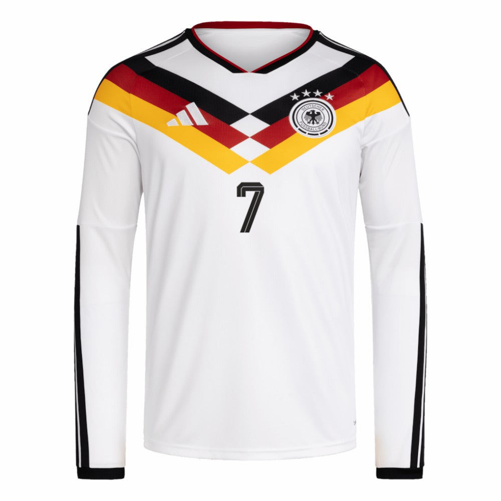 Kai Havertz Germany National Team 2026 Home Replica Long Sleeve Jersey White - Adidas sale