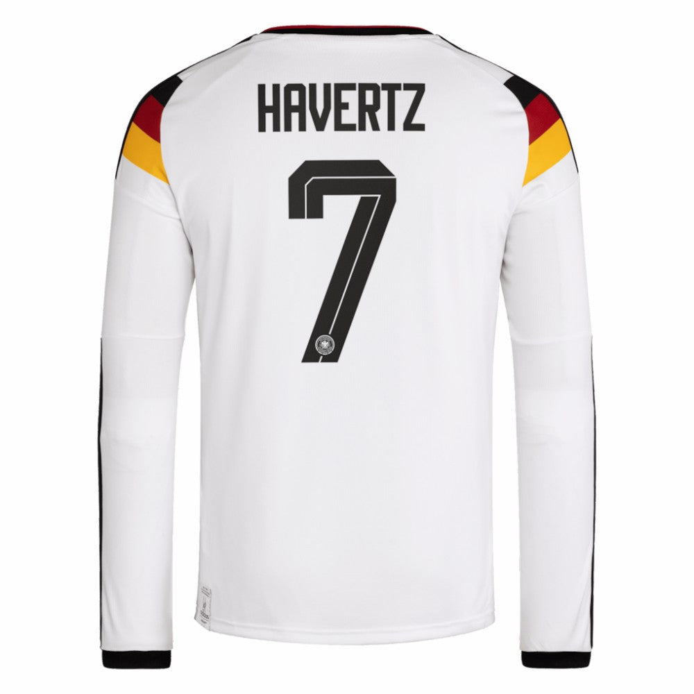 Kai Havertz Germany National Team 2026 Home Replica Long Sleeve Jersey White - Adidas sale