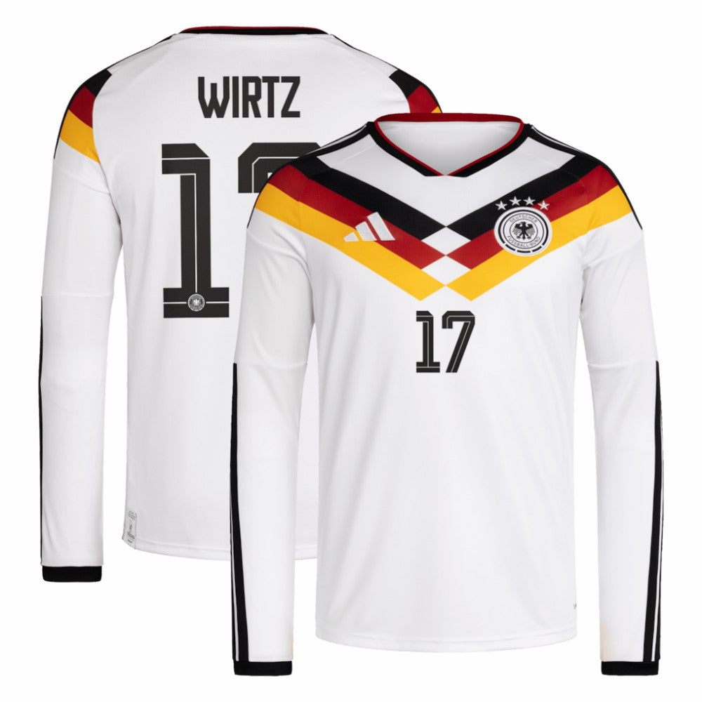 Florian Wirtz Germany National Team 2026 Home Replica Long Sleeve Jersey White - Adidas online