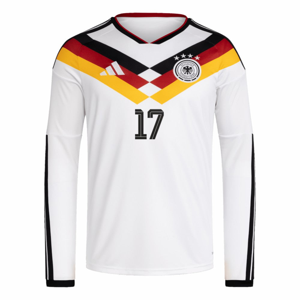 Florian Wirtz Germany National Team 2026 Home Replica Long Sleeve Jersey White - Adidas online