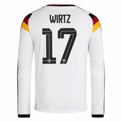 Florian Wirtz Germany National Team 2026 Home Replica Long Sleeve Jersey White - Adidas online