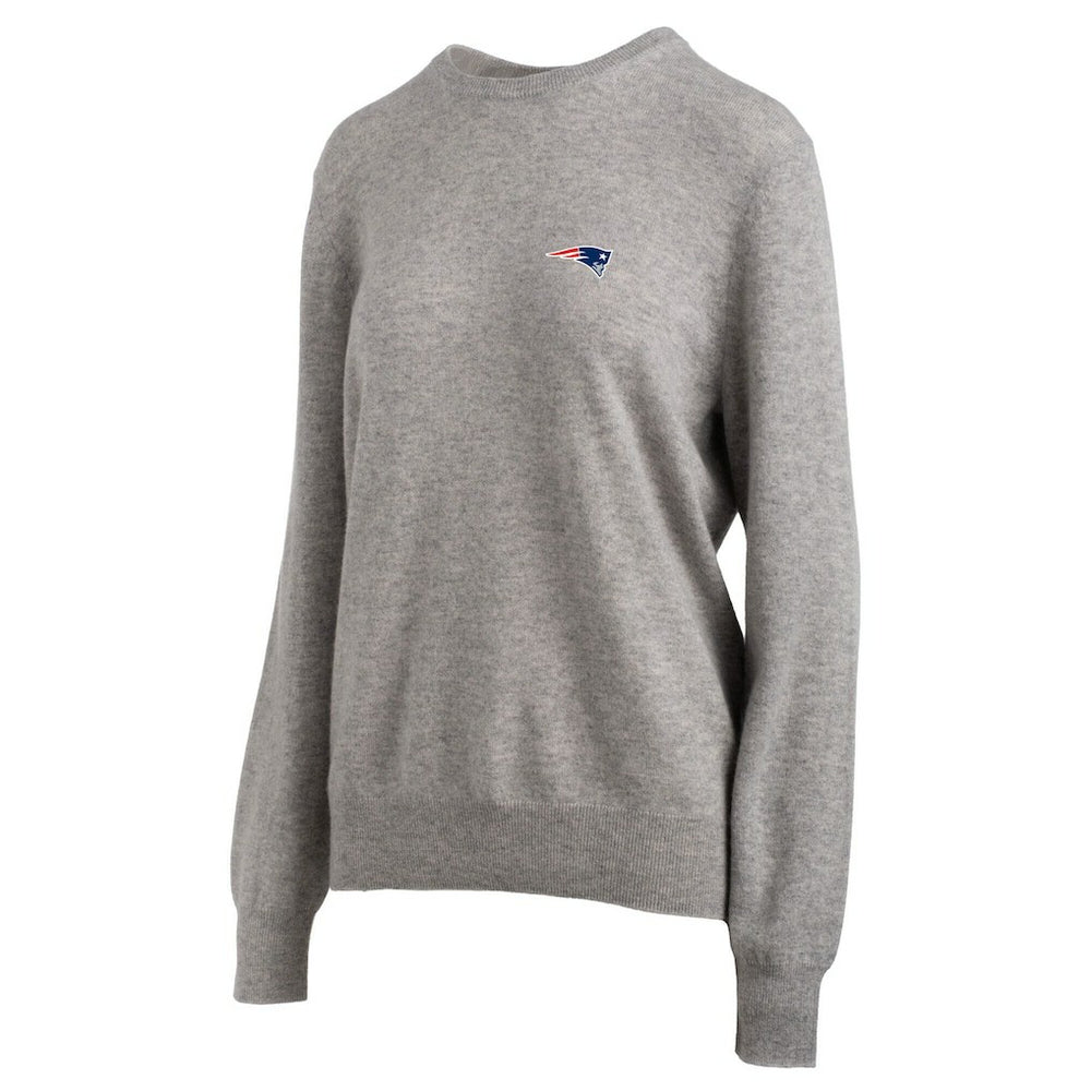 New England Patriots NAADAM Cashmere Sweater - Gray