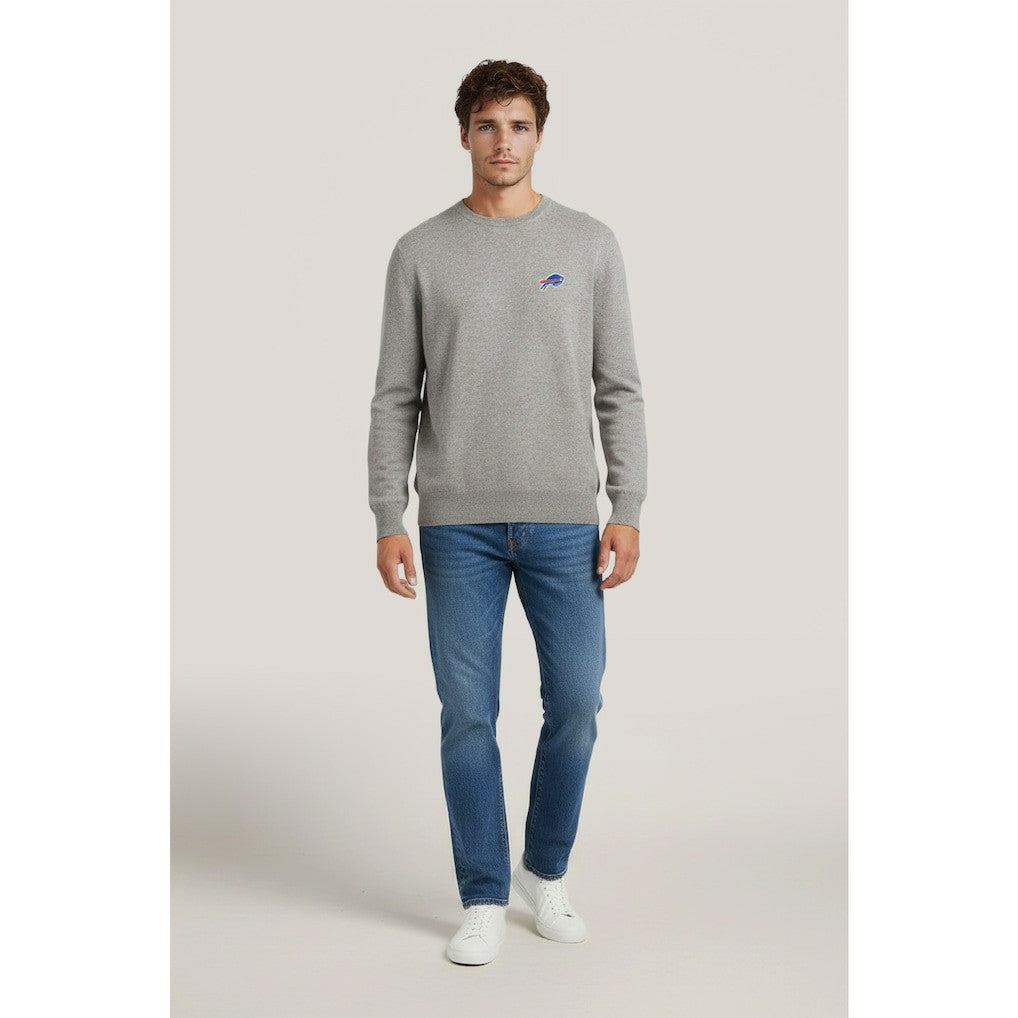 Buffalo Bills NAADAM Cashmere Sweater - Gray