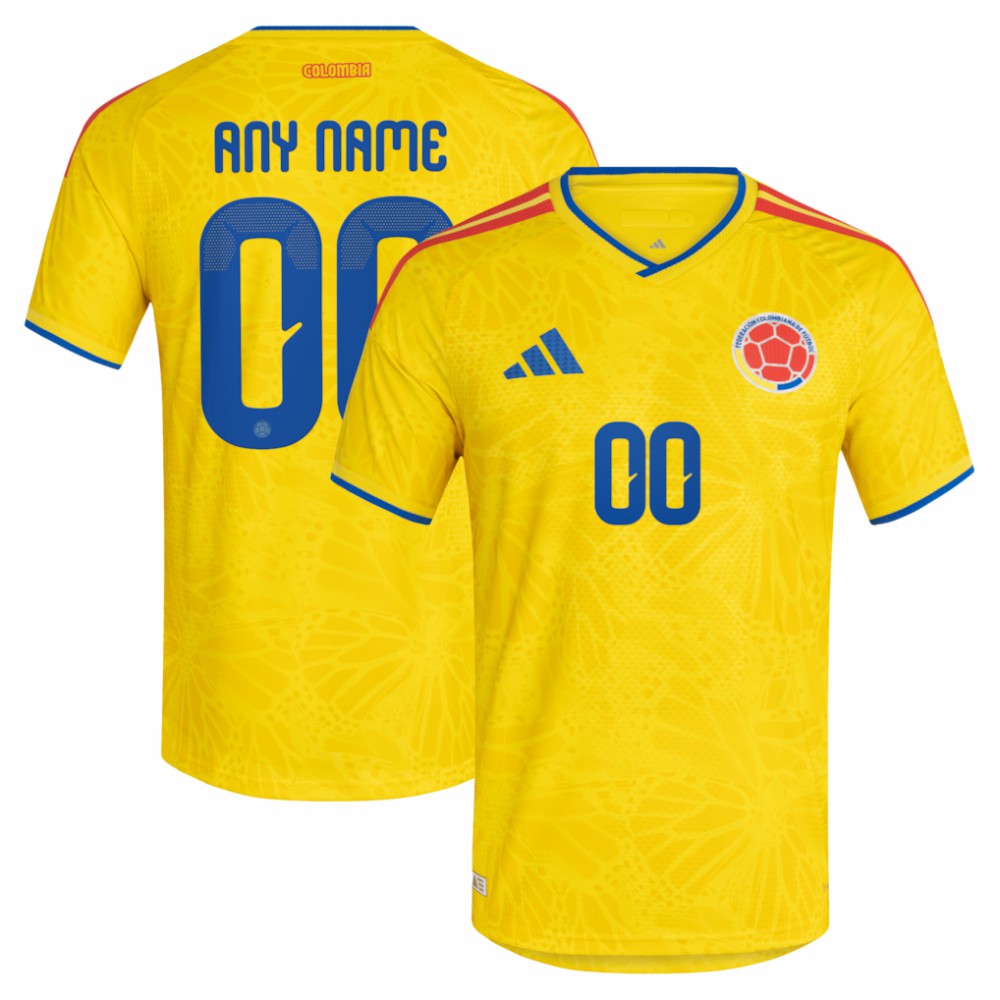 Colombia National Team FIFA x World Cup 2026 Home On Field Custom Jersey Yellow - Adidas online