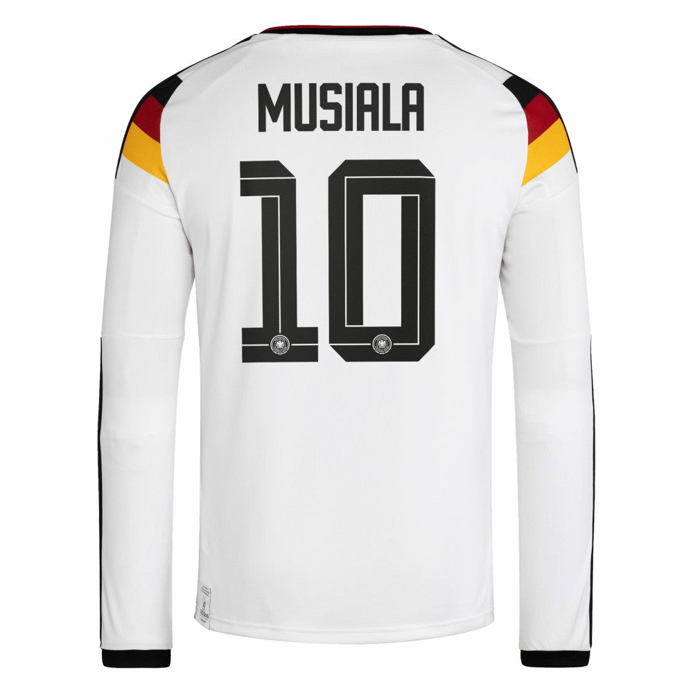 Jamal Musiala Germany National Team 2026 Home Replica Long Sleeve Jersey White - Adidas for sale