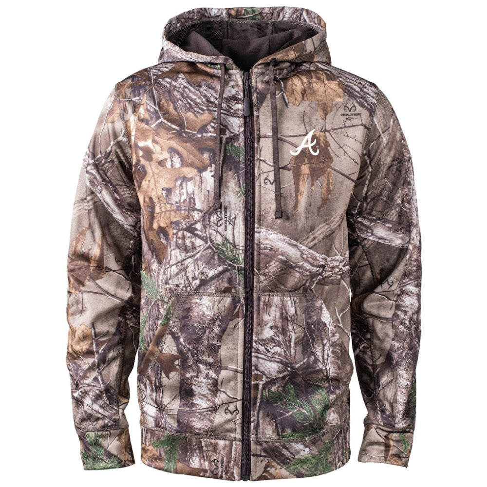 Atlanta Braves Dunbrooke Trophy Realtree Full-Zip Hoodie - Camo Hoodies
