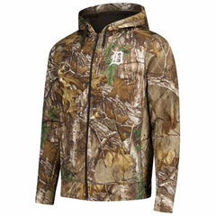 Detroit Tigers Dunbrooke Trophy Realtree Full-Zip Hoodie - Camo Hoodies