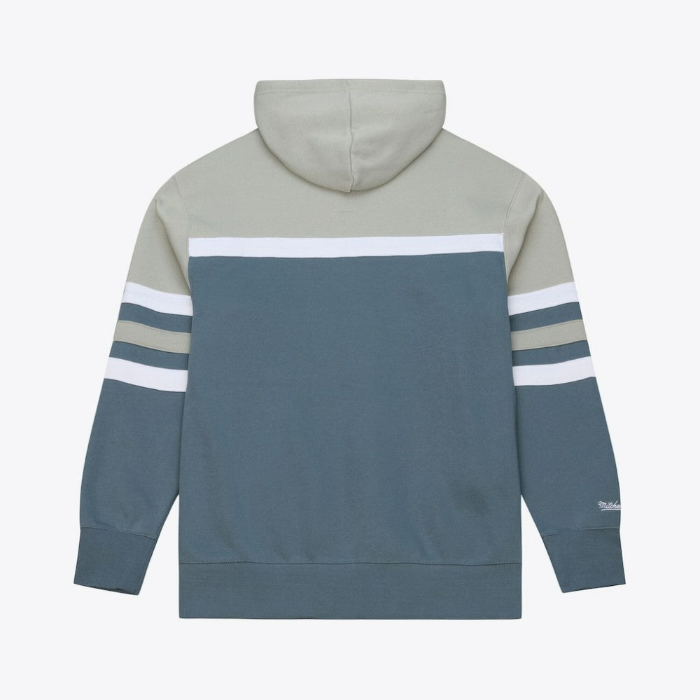 Chicago Cubs Mitchell & Ness Cooperstown Collection Thunderstorm Head Coach Hoodie - Gray Hoodies