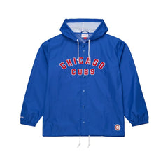 Chicago Cubs Mitchell & Ness Full-Snap Hooded Coaches Jacket - Royal Jackets