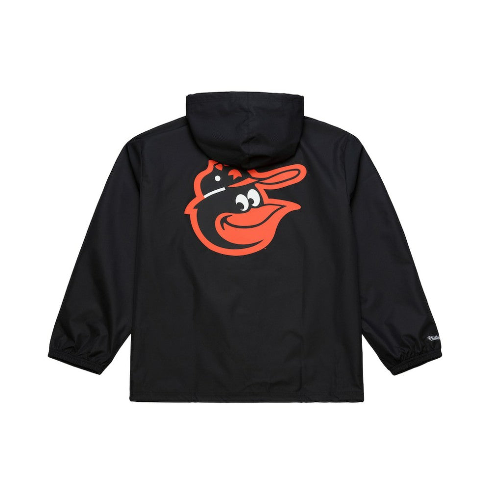 Baltimore Orioles Mitchell & Ness Full-Snap Hooded Coaches Jacket - Black Jackets