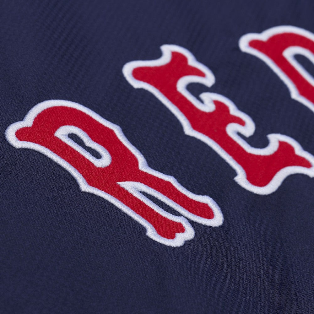 Boston Red Sox Mitchell & Ness Full-Snap Hooded Coaches Jacket - Navy Jackets