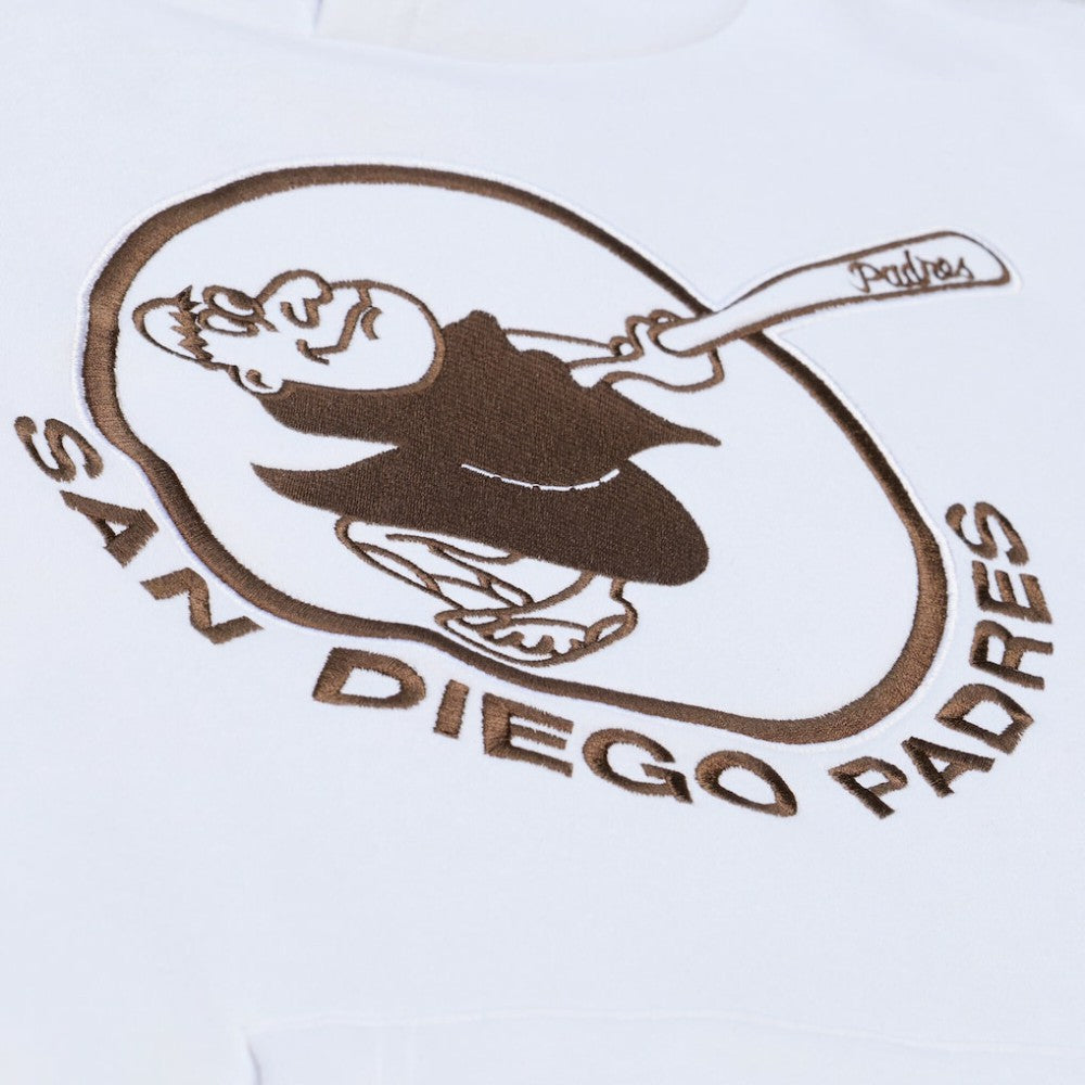 San Diego Padres Mitchell & Ness Cooperstown Collection Fleece Hoodie - White Hoodies