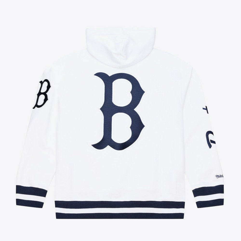 Boston Red Sox Mitchell & Ness Cooperstown Collection Fleece Hoodie - White Hoodies