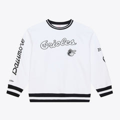 Baltimore Orioles Mitchell & Ness Arctic Fleece Sweatshirt - White Sweatshirts
