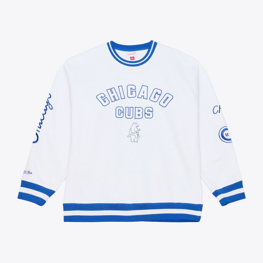 Chicago Cubs Mitchell & Ness Arctic Fleece Sweatshirt - White Sweatshirts