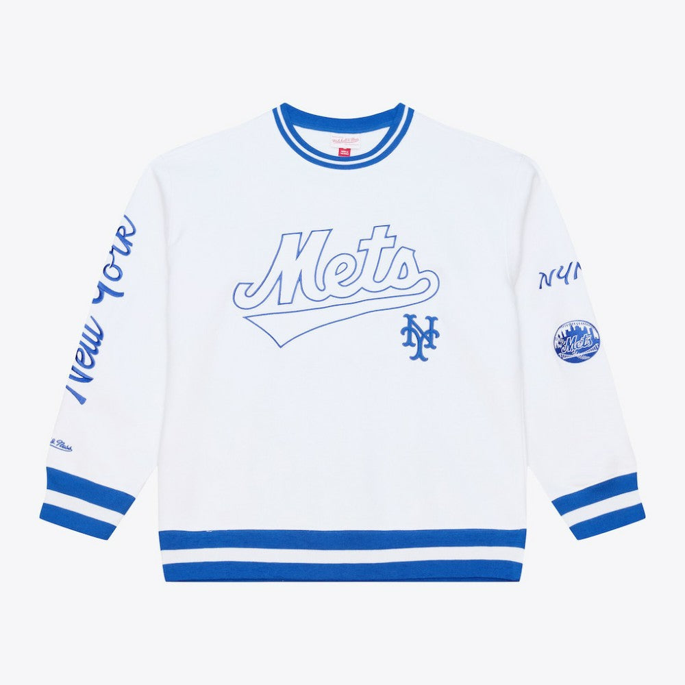 New York Mets Mitchell & Ness Arctic Fleece Sweatshirt - White Sweatshirts