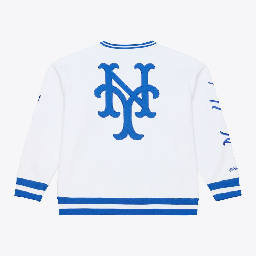 New York Mets Mitchell & Ness Arctic Fleece Sweatshirt - White Sweatshirts