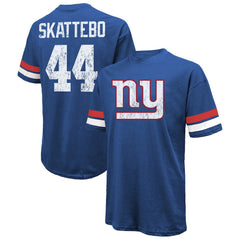 Cam Skattebo New York Giants Majestic Threads Oversized T-Shirt - Royal T-shirts
