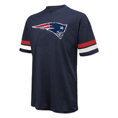 Drake Maye New England Patriots Majestic Threads Oversized T-Shirt - Navy T-shirts
