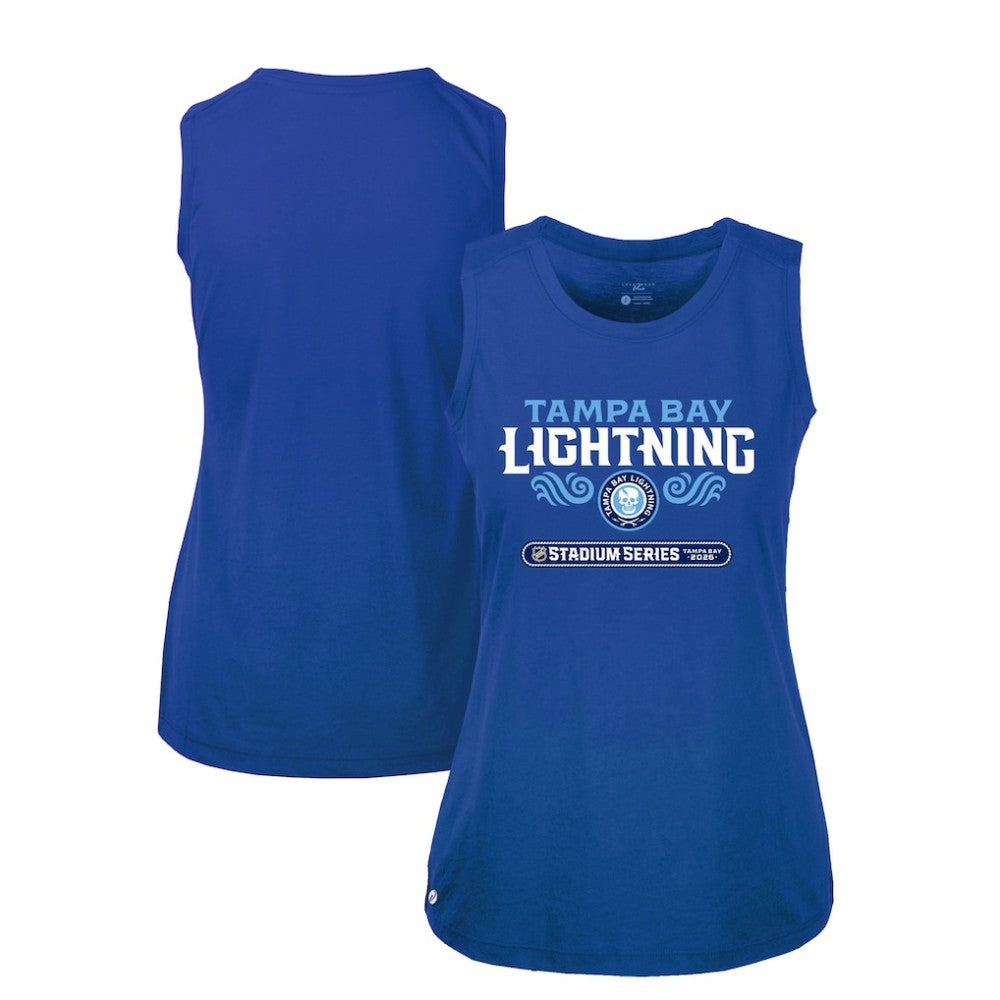 Tampa Bay Lightning Levelwear Women's 2026 NHL Stadium Series Macy Tank Top - Blue | US 203659136
