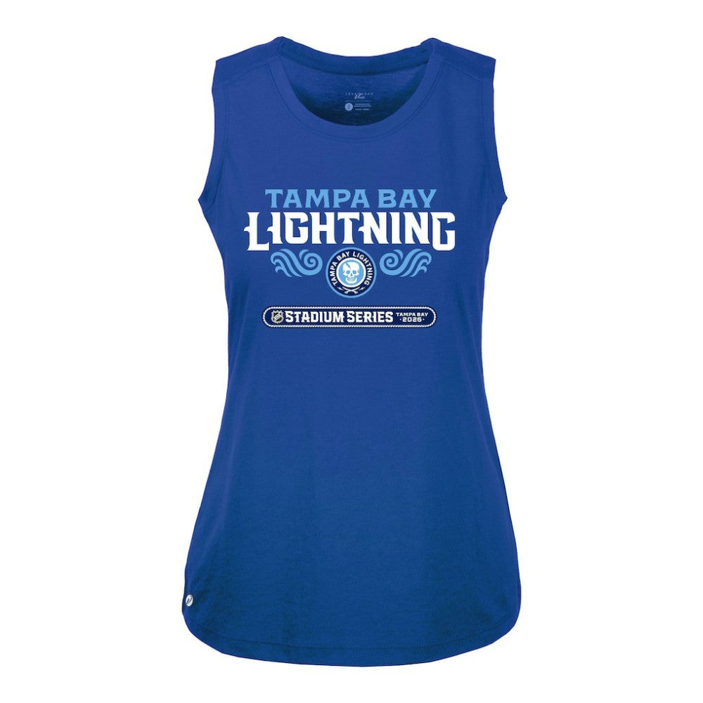 Tampa Bay Lightning Levelwear Women's 2026 NHL Stadium Series Macy Tank Top - Blue | US 203659136