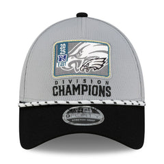 Philadelphia Eagles New Era 2025 NFC East Division Champions Locker Room Trophy Collection 9FORTY Adjustable Hat - Gray/Black Hats