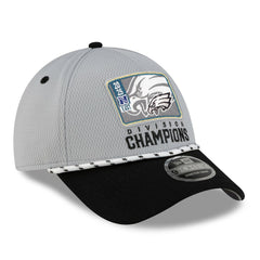 Philadelphia Eagles New Era 2025 NFC East Division Champions Locker Room Trophy Collection 9FORTY Adjustable Hat - Gray/Black Hats
