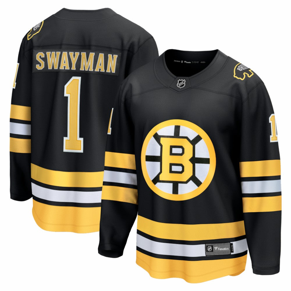 Jeremy Swayman Boston Bruins Fanatics Home Breakaway Jersey - Black | US 203661358