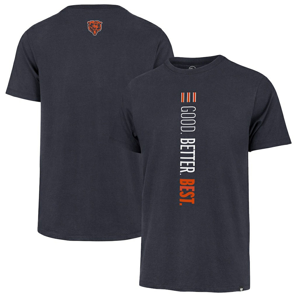 Chicago Bears '47 Good. Better. Best. Franklin T-Shirt - Navy T-shirts