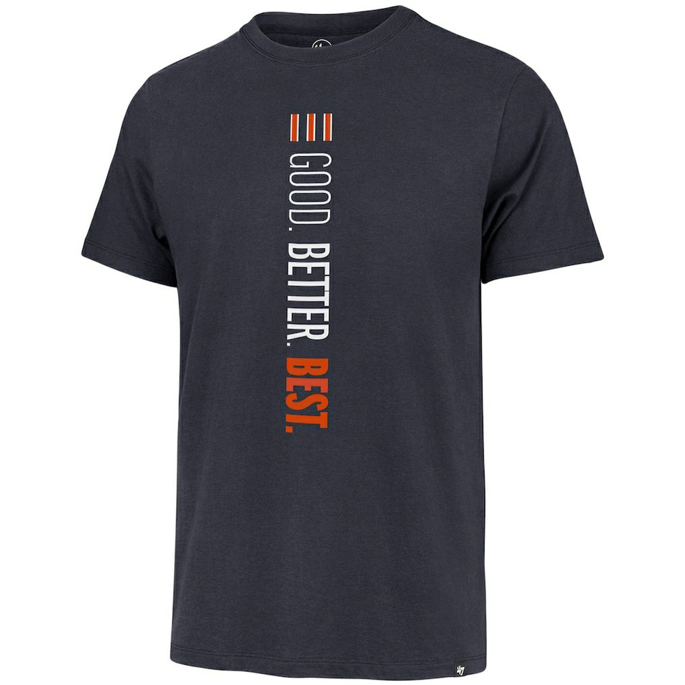 Chicago Bears '47 Good. Better. Best. Franklin T-Shirt - Navy T-shirts