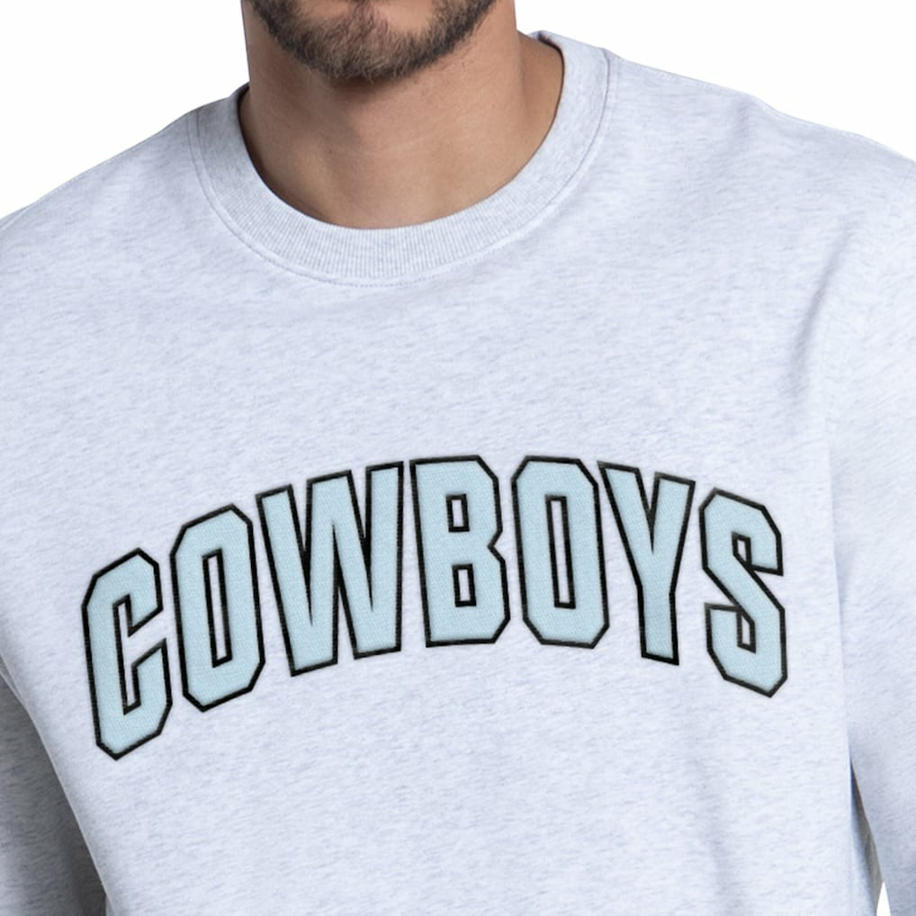 Dallas Cowboys Starter Faceoff Fleece Sweatshirt - Ash Sweatshirts